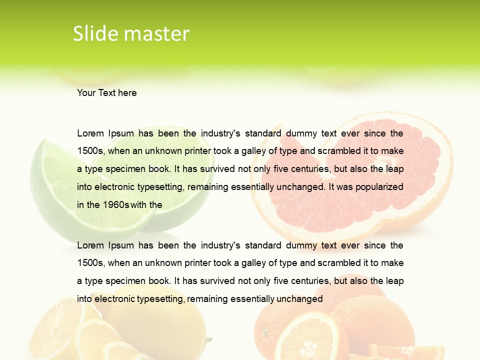 Juicy Reflection Sweet PowerPoint Template