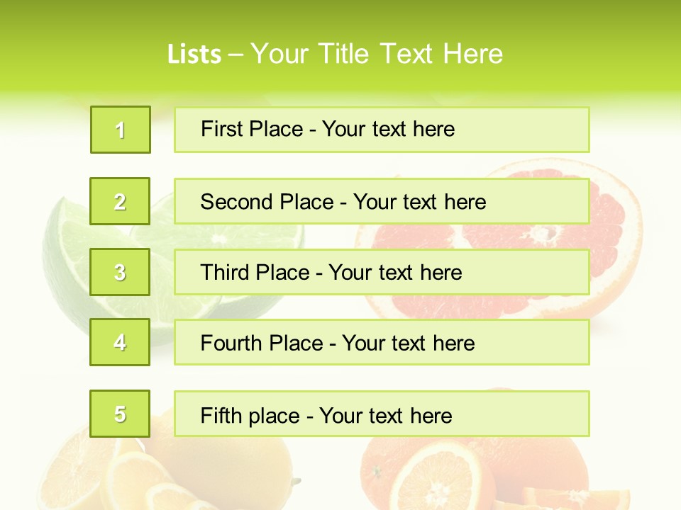 Juicy Reflection Sweet PowerPoint Template