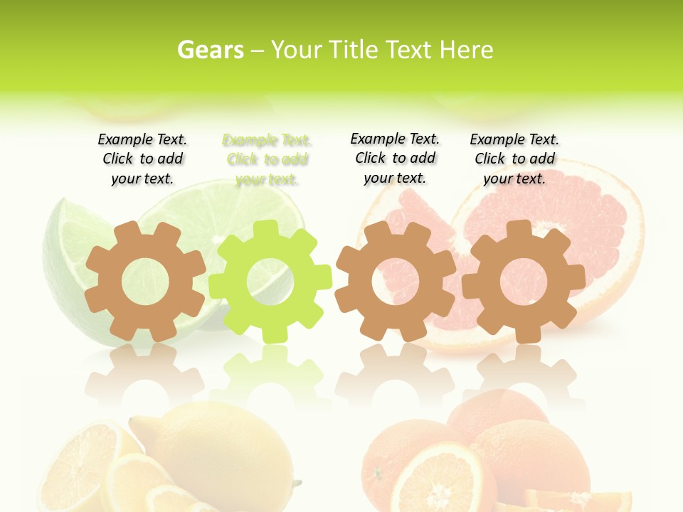 Juicy Reflection Sweet PowerPoint Template