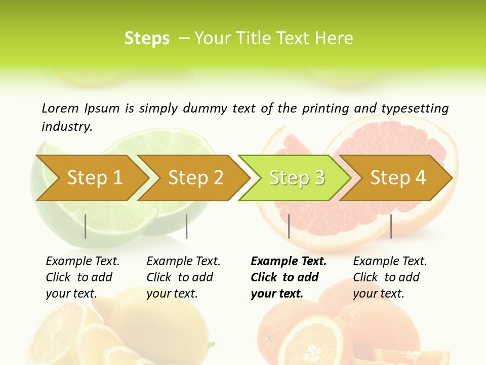 Juicy Reflection Sweet PowerPoint Template