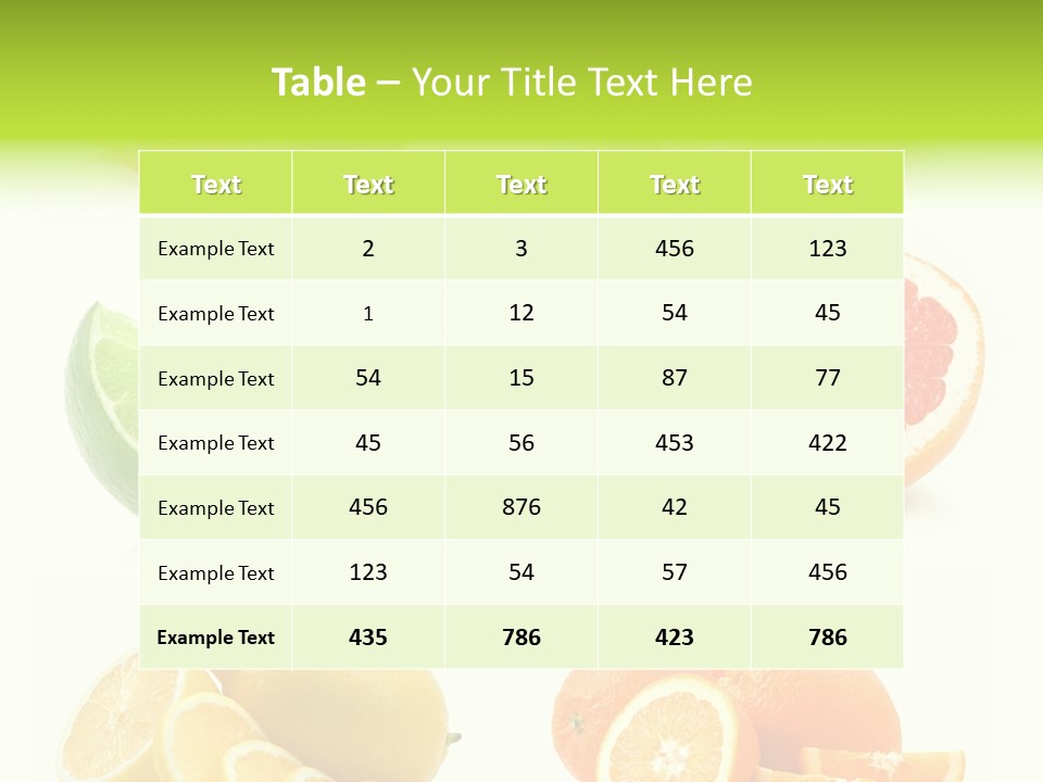 Juicy Reflection Sweet PowerPoint Template