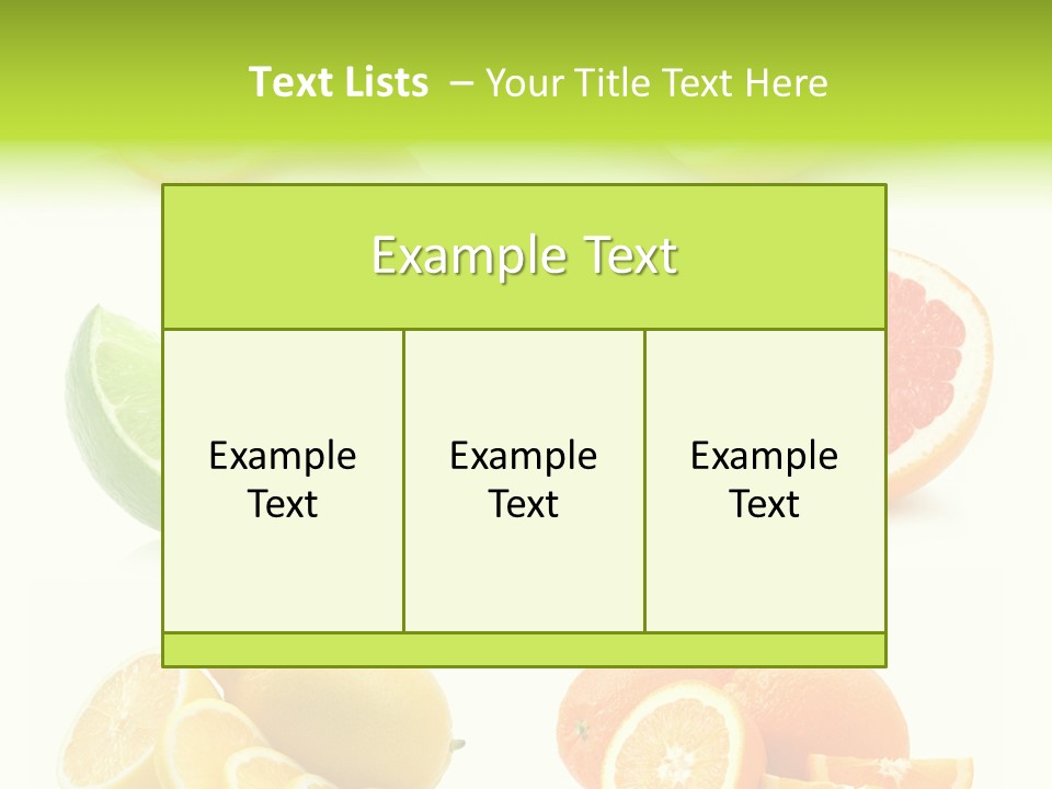Juicy Reflection Sweet PowerPoint Template