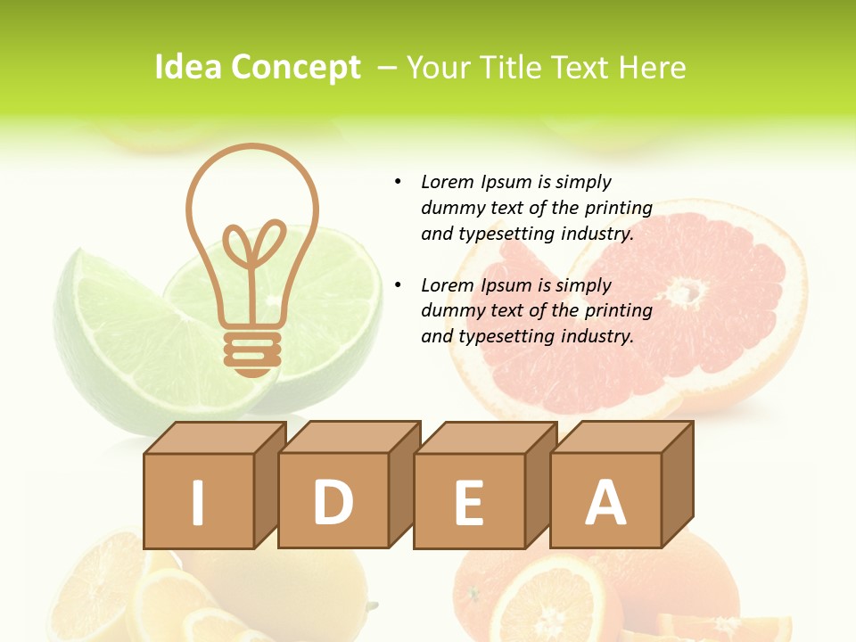 Juicy Reflection Sweet PowerPoint Template
