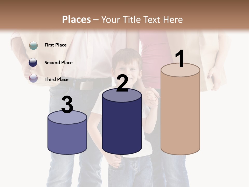 Caucasian Female Cute PowerPoint Template