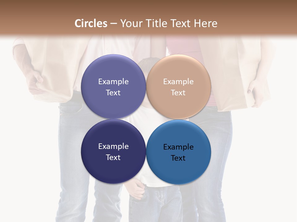 Caucasian Female Cute PowerPoint Template