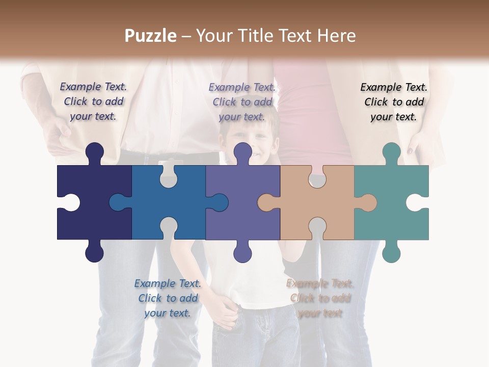 Caucasian Female Cute PowerPoint Template