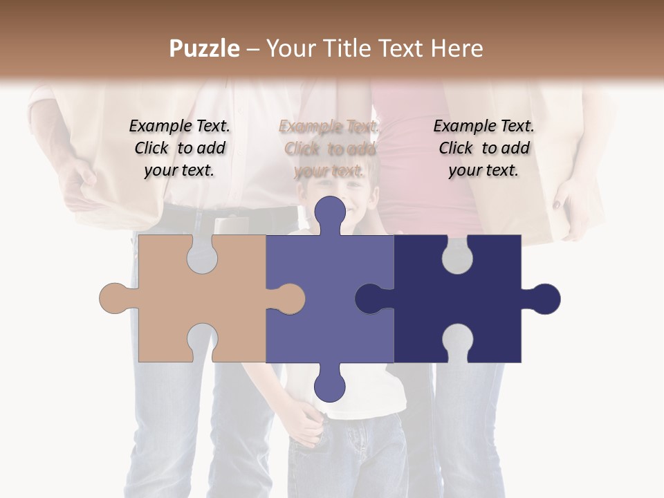 Caucasian Female Cute PowerPoint Template