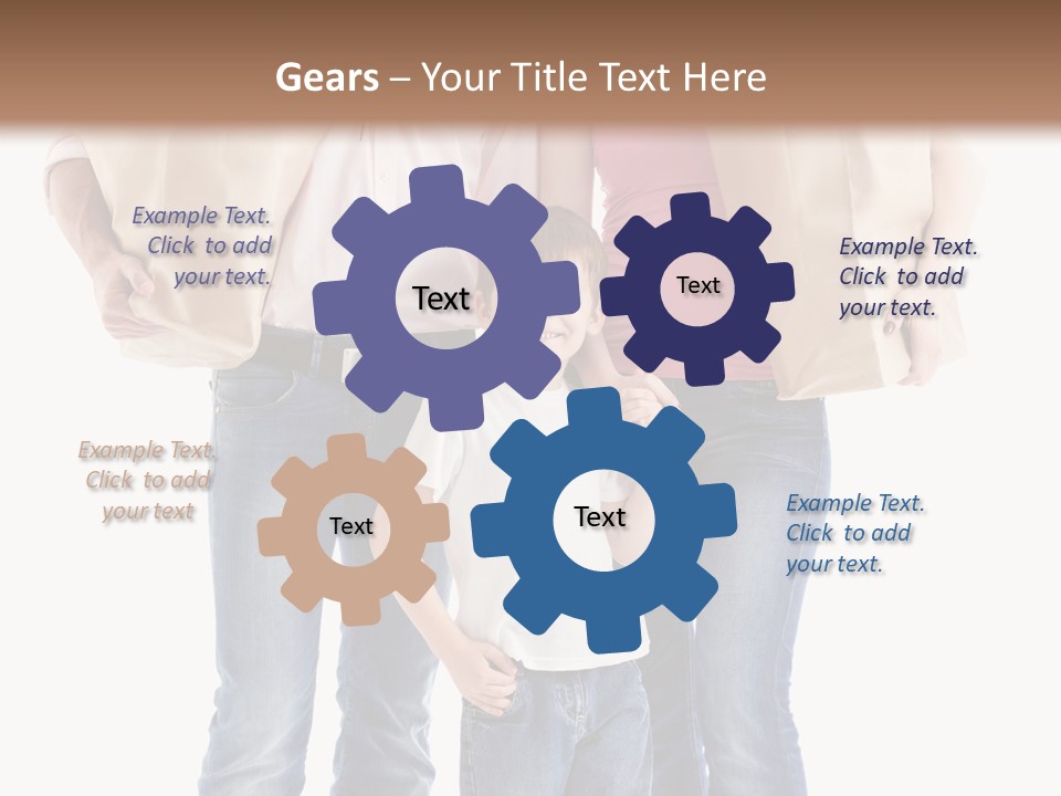 Caucasian Female Cute PowerPoint Template