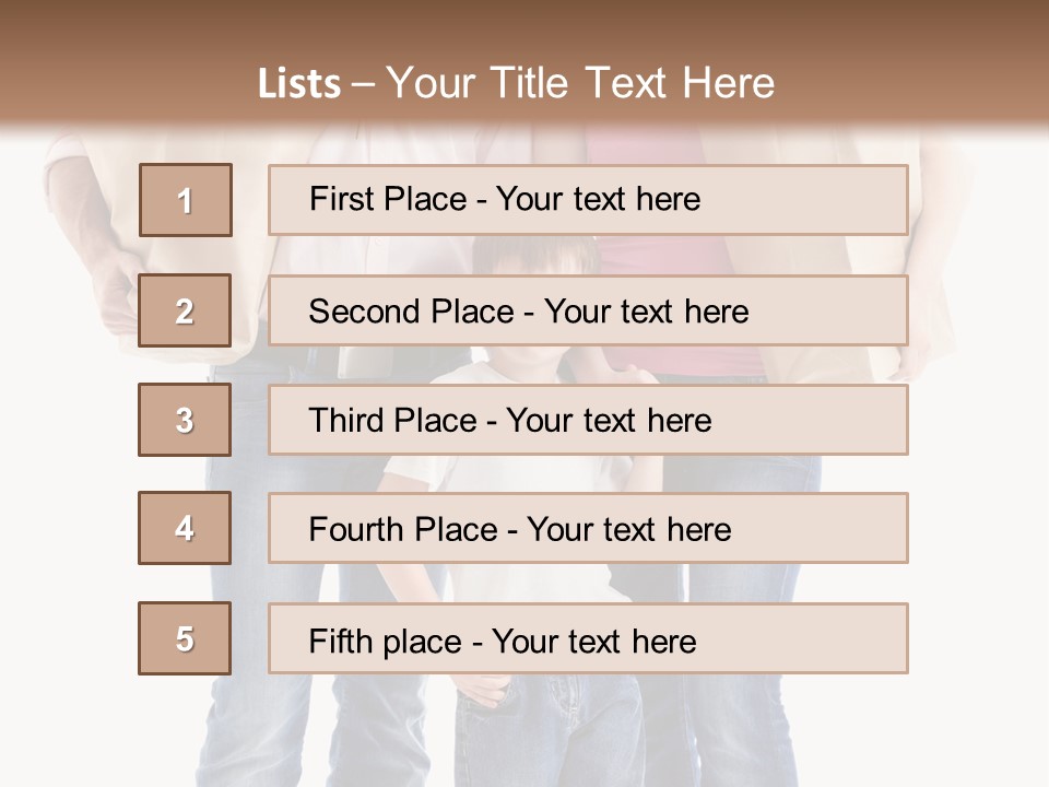 Caucasian Female Cute PowerPoint Template