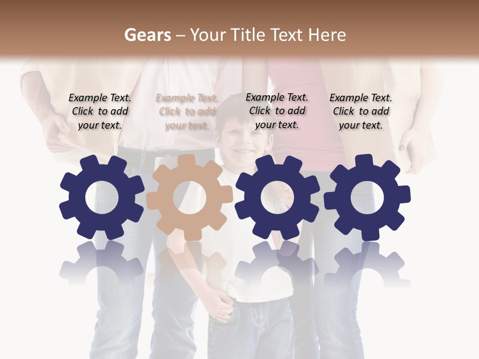 Caucasian Female Cute PowerPoint Template