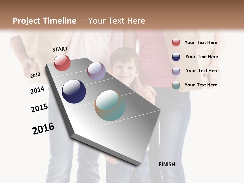 Caucasian Female Cute PowerPoint Template