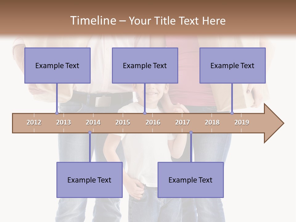 Caucasian Female Cute PowerPoint Template