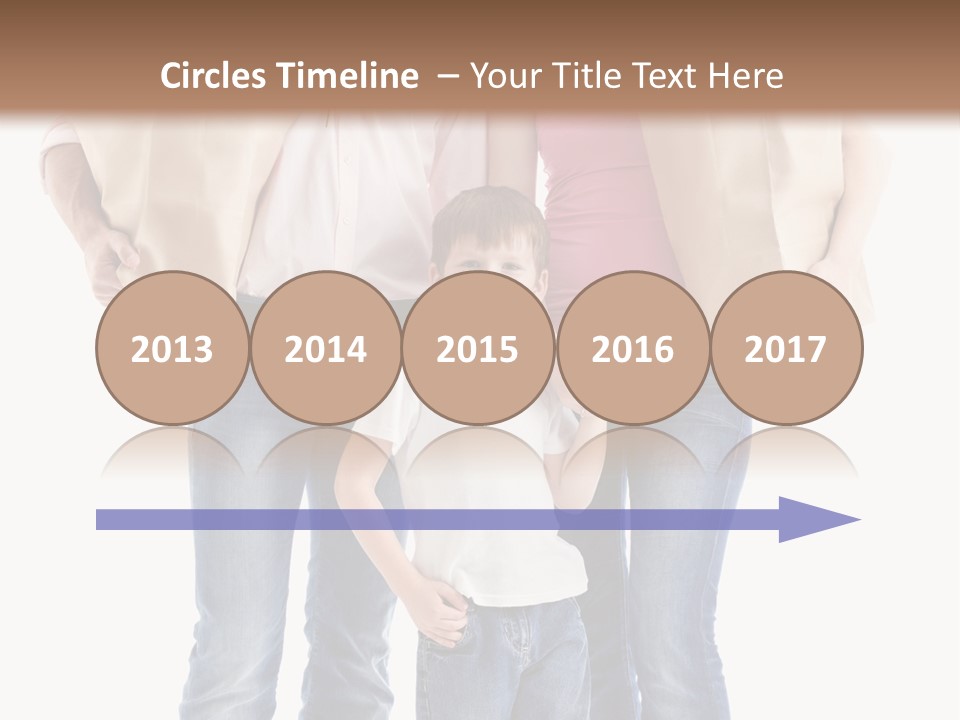 Caucasian Female Cute PowerPoint Template