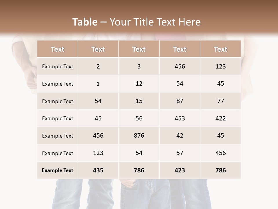 Caucasian Female Cute PowerPoint Template