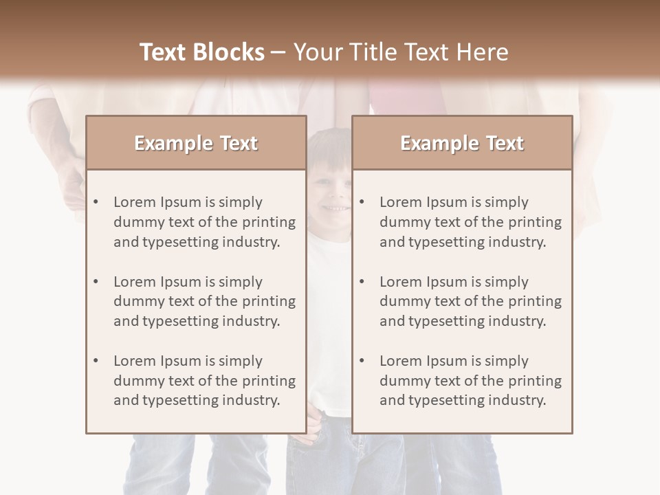 Caucasian Female Cute PowerPoint Template