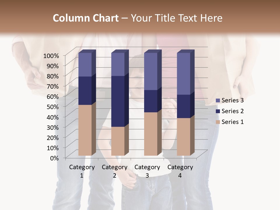 Caucasian Female Cute PowerPoint Template