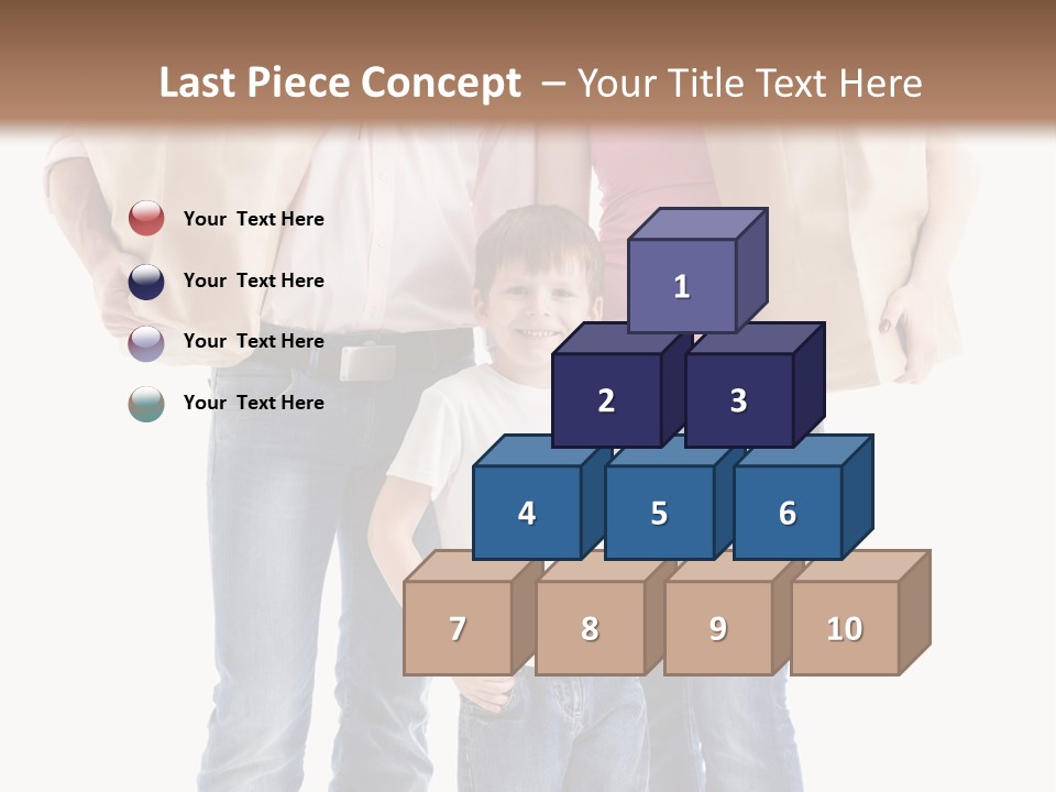 Caucasian Female Cute PowerPoint Template