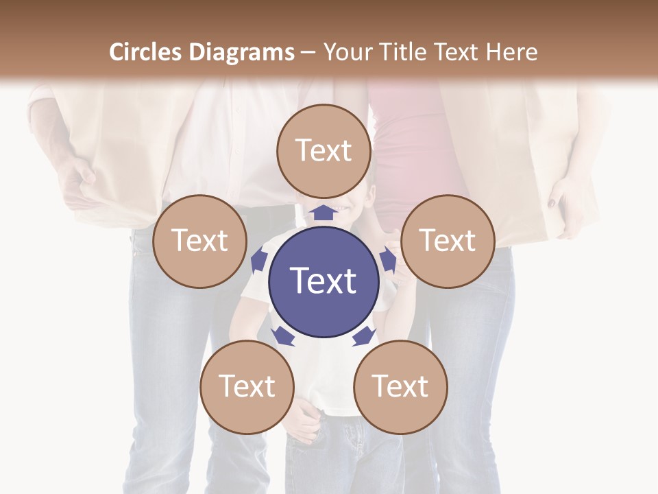 Caucasian Female Cute PowerPoint Template