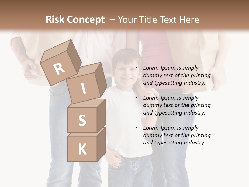 Caucasian Female Cute PowerPoint Template