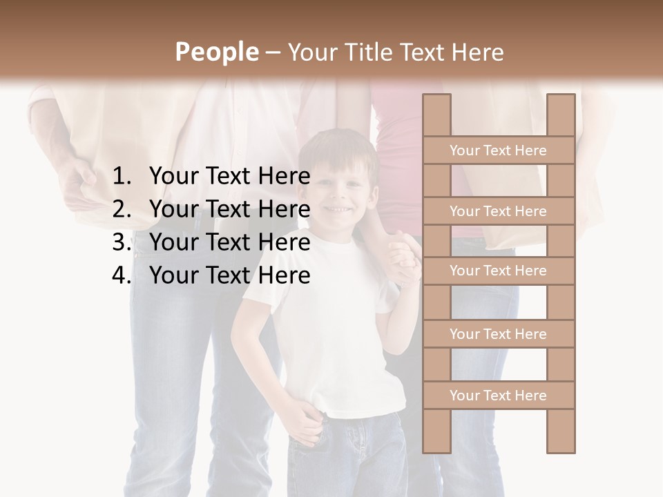 Caucasian Female Cute PowerPoint Template