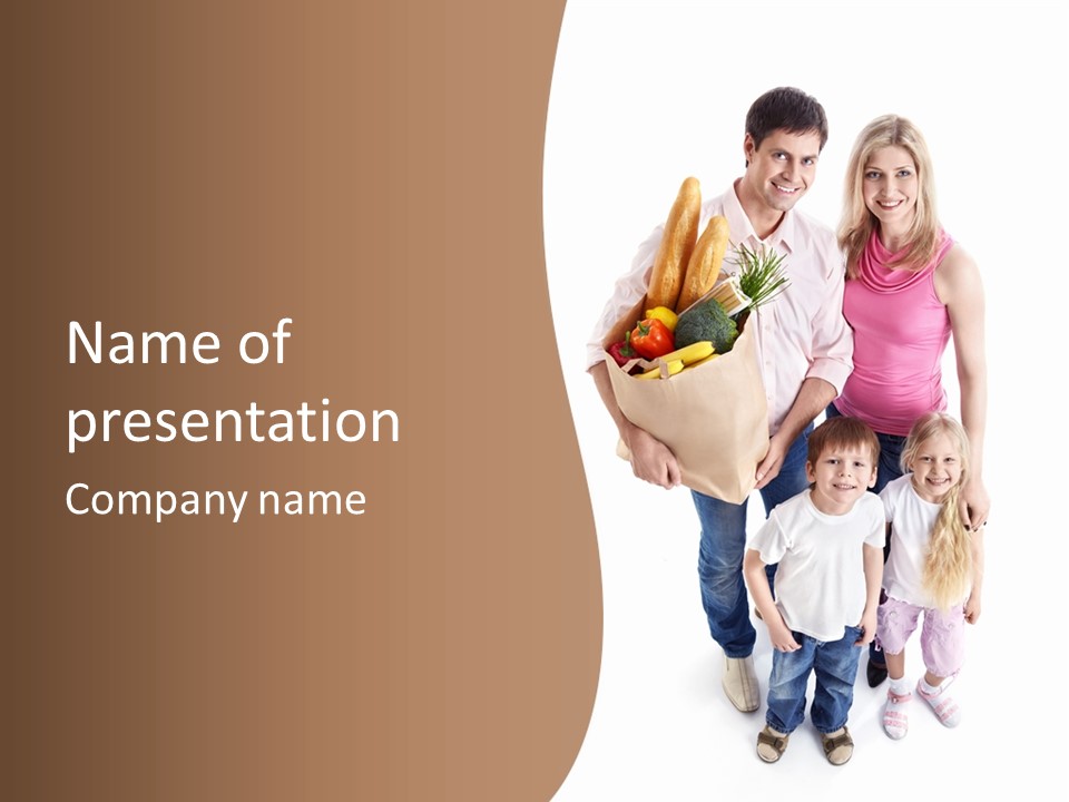 Buying Kid Child PowerPoint Template