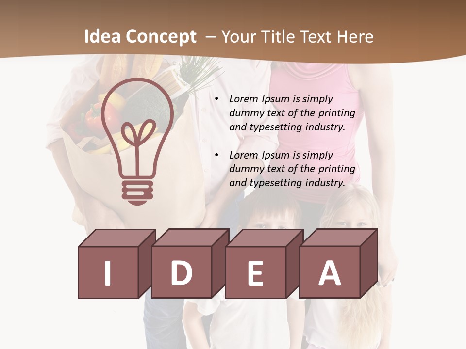 Buying Kid Child PowerPoint Template