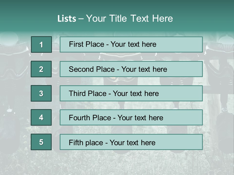 Military Protection Uniform PowerPoint Template