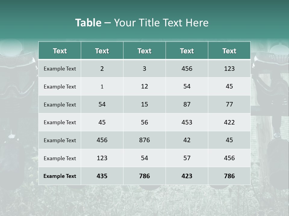 Military Protection Uniform PowerPoint Template