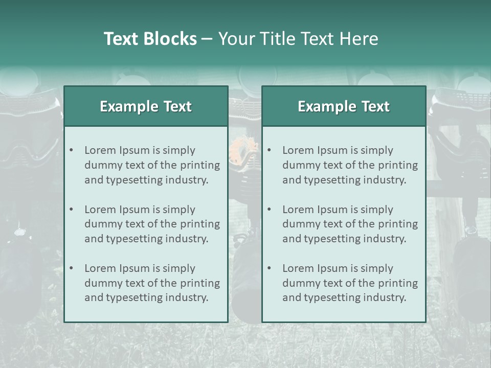 Military Protection Uniform PowerPoint Template