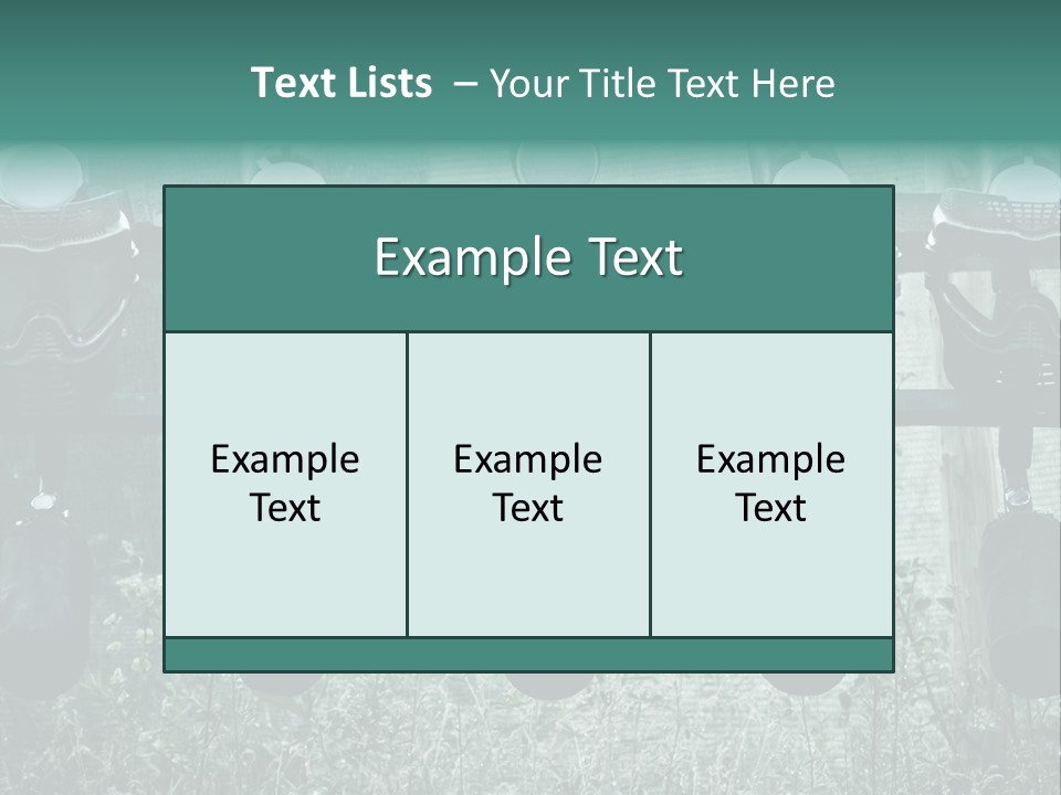 Military Protection Uniform PowerPoint Template