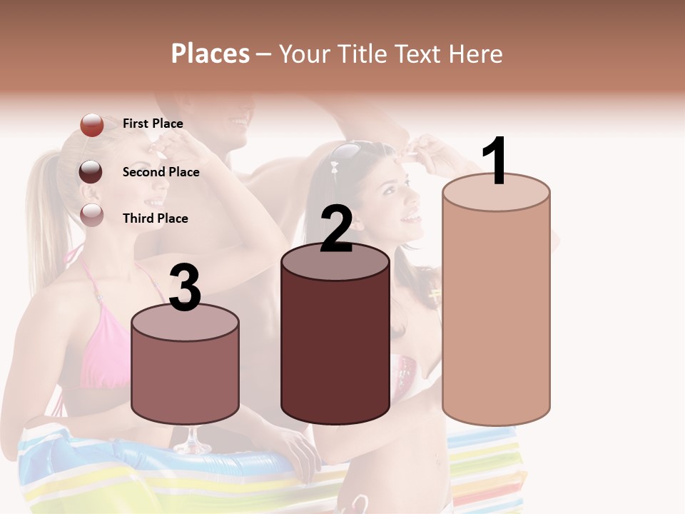 Mattress Summer Tan PowerPoint Template