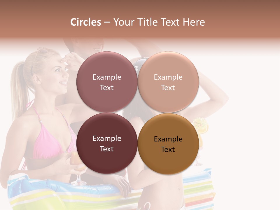 Mattress Summer Tan PowerPoint Template
