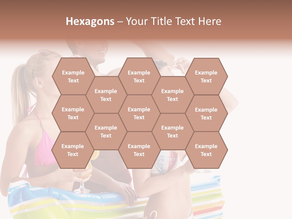 Mattress Summer Tan PowerPoint Template