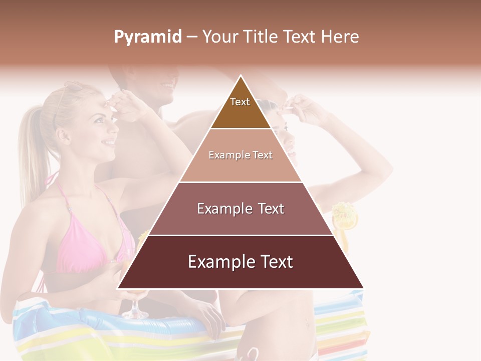 Mattress Summer Tan PowerPoint Template