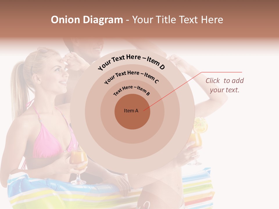 Mattress Summer Tan PowerPoint Template