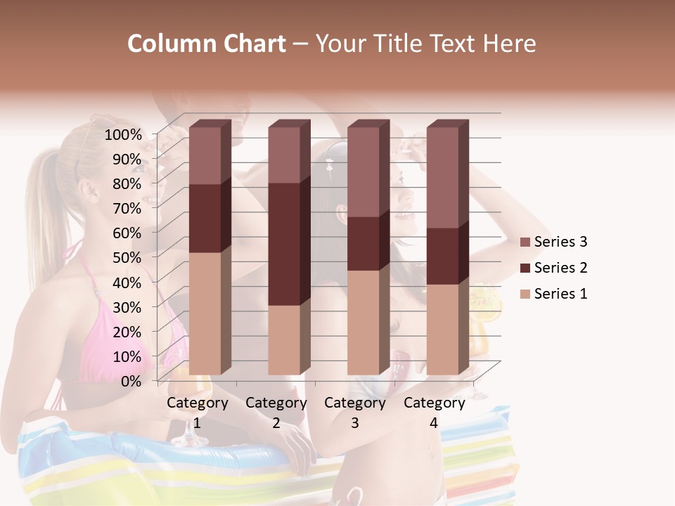 Mattress Summer Tan PowerPoint Template