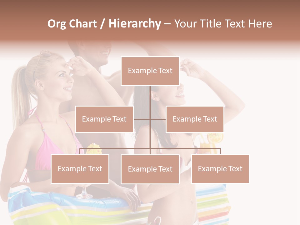 Mattress Summer Tan PowerPoint Template
