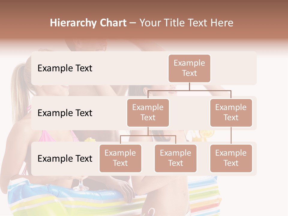 Mattress Summer Tan PowerPoint Template