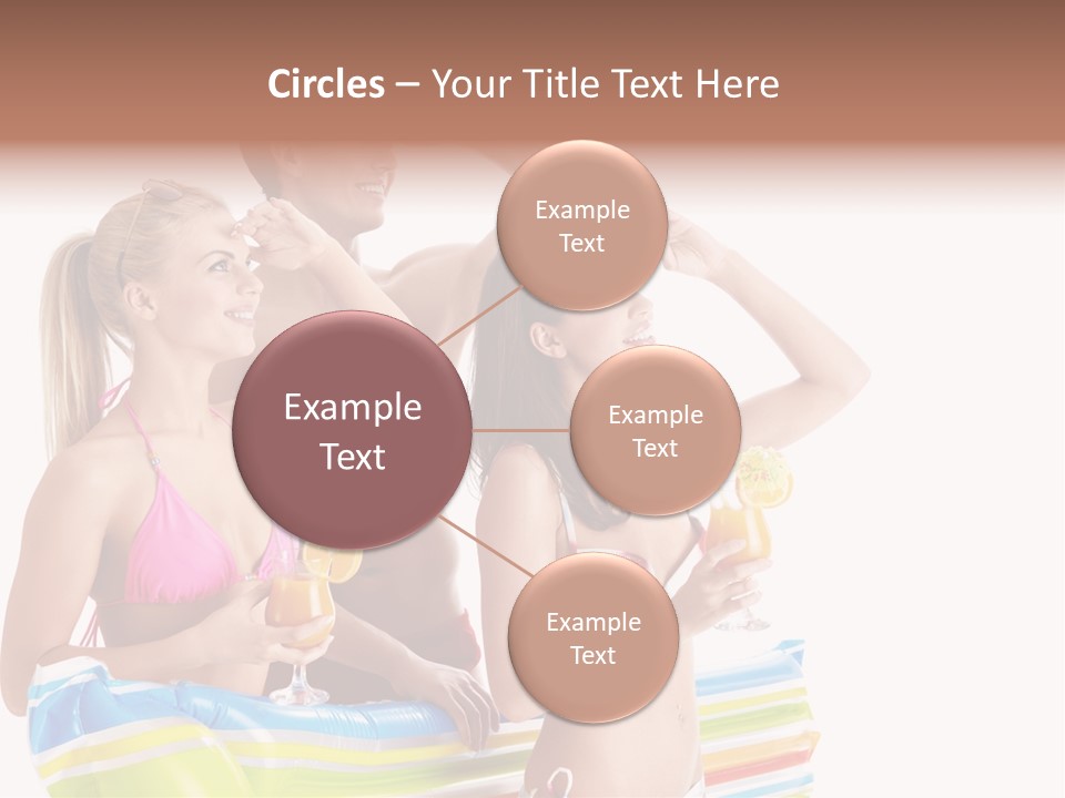 Mattress Summer Tan PowerPoint Template