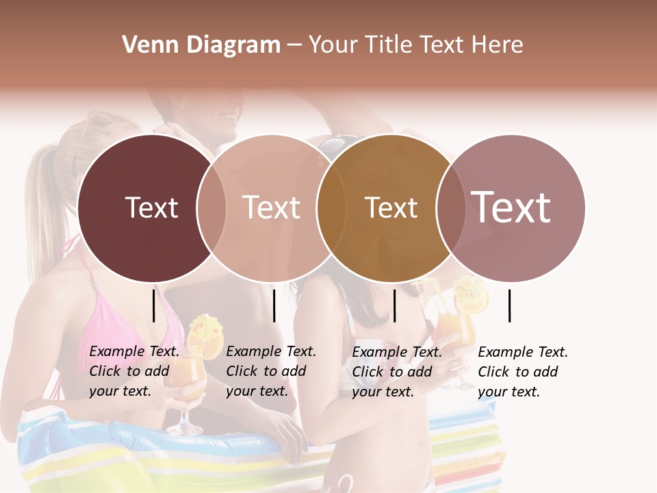 Mattress Summer Tan PowerPoint Template