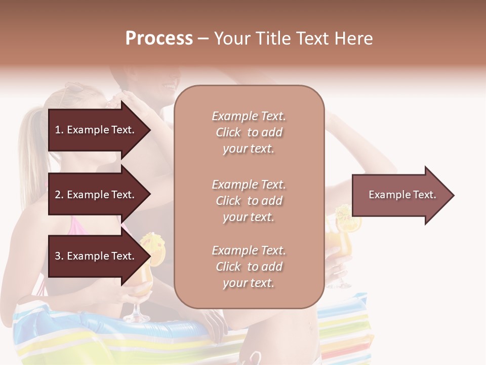 Mattress Summer Tan PowerPoint Template