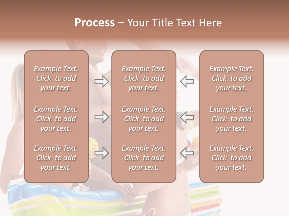 Mattress Summer Tan PowerPoint Template