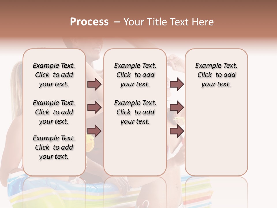 Mattress Summer Tan PowerPoint Template