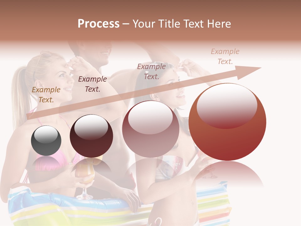 Mattress Summer Tan PowerPoint Template