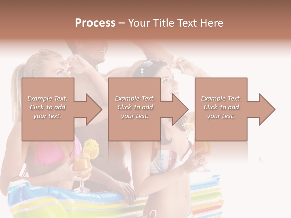 Mattress Summer Tan PowerPoint Template