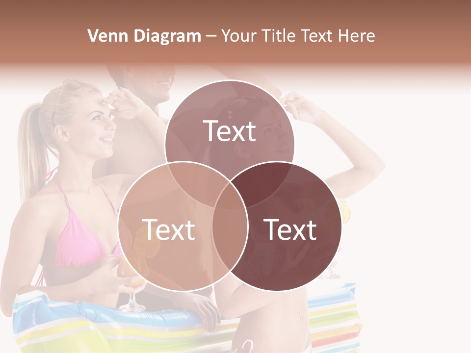 Mattress Summer Tan PowerPoint Template