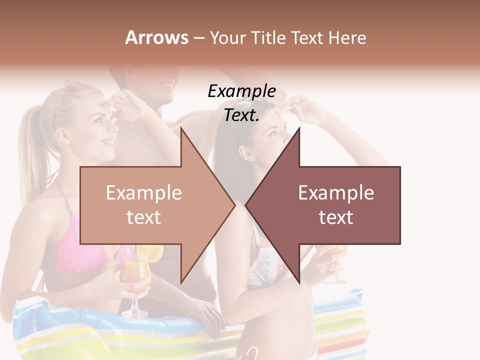 Mattress Summer Tan PowerPoint Template