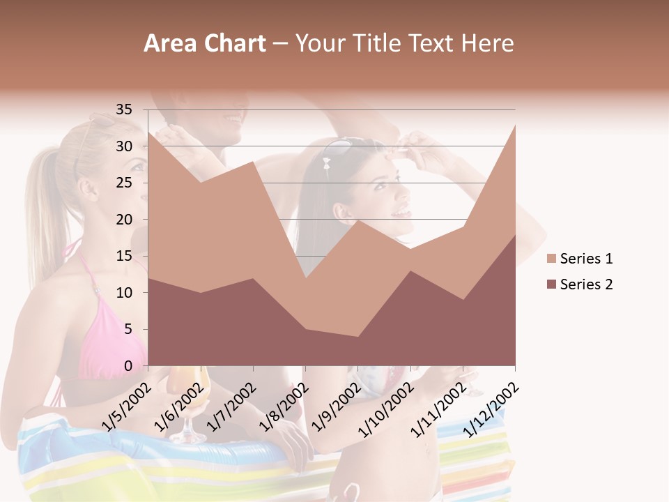 Mattress Summer Tan PowerPoint Template