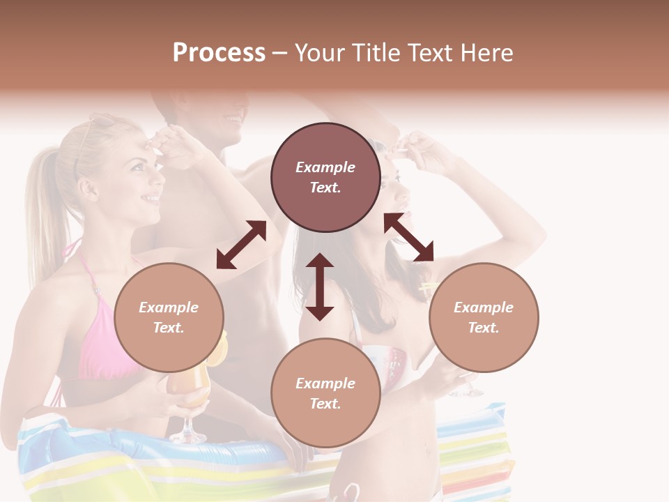 Mattress Summer Tan PowerPoint Template