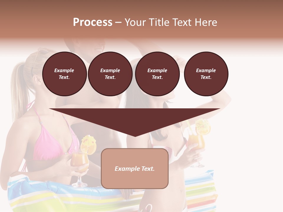 Mattress Summer Tan PowerPoint Template